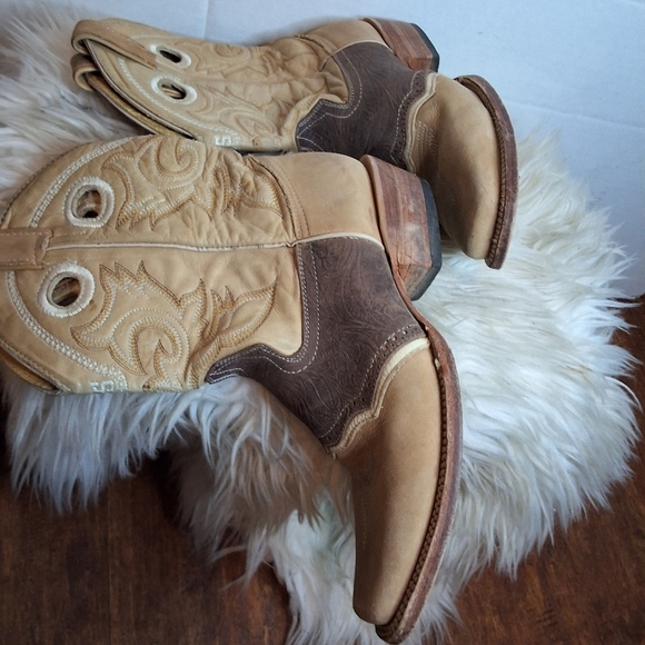 Stephy Spectator Neutral Tones Cowboy Boots 8.5 - Picture 8 of 16